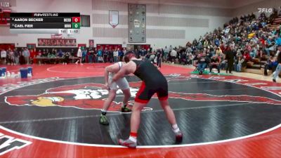 215 lbs Quarterfinal - Cael Fier, Minneota vs Aaron Becker, Martin County Red Bulls