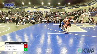 70 lbs Rr Rnd 1 - John Paul Cramer, Unattached vs Daxton Trowbridge, Piedmont