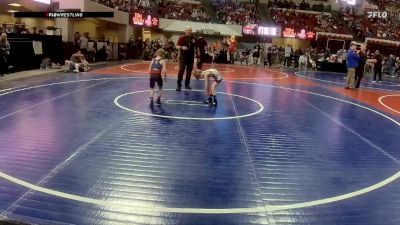 40 lbs Quarterfinal - Theo Marks, Glasgow Wrestling Club vs Rylan Hackbarth, Bozeman Wrestling Club