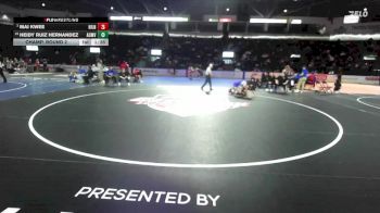 Girls 155 lbs Champ. Round 2 - Mai Kwee, Highline (Girls) vs Heidy Ruiz Hernandez, Auburn Mountainview (Girls)