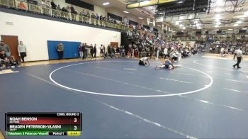 157 lbs Cons. Round 2 - Braden Peterson-Vlasnik, Unity vs Noah Benson, De Pere