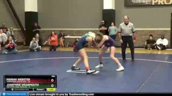 130 lbs Round 5 (6 Team) - Josephine Wearmouth, Western Iowa Alpacas vs Mariah Webster, TigerHawk Wrestling