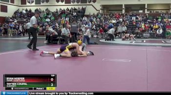 120 lbs Round 1 - Ryan Hoefer, Xavier, Cedar Rapids vs Tayten Coufal, Alburnett