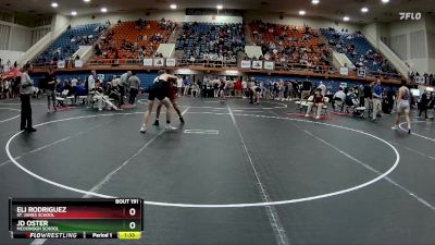 150 lbs Quarterfinal - JD Oster, McDonogh School vs Eli Rodriguez, St. James School