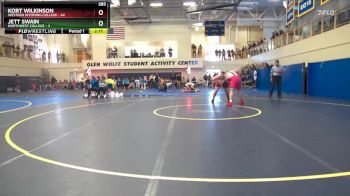 285 lbs Quarterfinals (8 Team) - Kort Wilkinson, Western Wyoming College vs Jett Swain, Northwest College