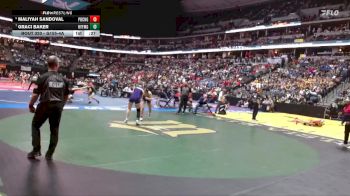 G155-4A Cons. Round 3 - Maliyah Sandoval, Pueblo Central Girls vs Graci Baker, Holy Family Girls