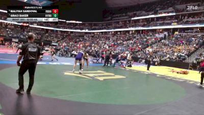 G155-4A Cons. Round 3 - Maliyah Sandoval, Pueblo Central Girls vs Graci Baker, Holy Family Girls