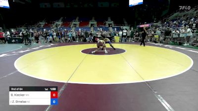 113 lbs Rnd Of 64 - Brett Kiecker, MN vs Zaiyahn Ornelas, NE