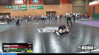 133 lbs Quarterfinal - Derrek Alcantar, Bakersfield vs Nathan Sbriglio, Moorpark