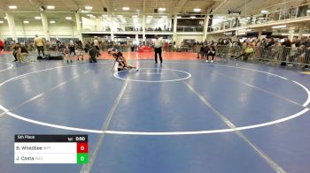 99 lbs 5th Place - Brooke Whedbee, Riptide WC vs Julia Costa, Falcons WC