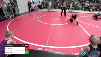 49 lbs Semifinal - Patrick Real, Sallisaw Takedown Club vs Kord Earnhart, Roland Youth League Wrestling