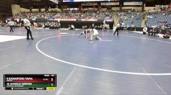 157 lbs Cons. Round 4 - 4 Kanaipono Tapia, Menlo vs 15 Donald Griffin, Central Methodist