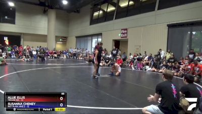 85 lbs Round 1 (6 Team) - Allie Ellis, Trojan WA vs Susanna Cheney, Not Plain Jane`s