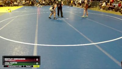 130 lbs Cons. Round 3 - Bentley Hermanson, Thief River Falls vs Cole Martin, Barnesville