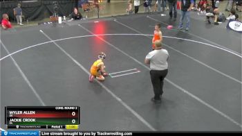 67 lbs Cons. Round 2 - Wyler Allen, OK vs Jackie Crook, PA