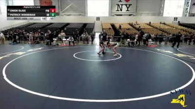 101 lbs Cons. Semi - Patrick Winseman, HF-L Wrestling vs Owen Bliss, Pioneer Youth Wrestling