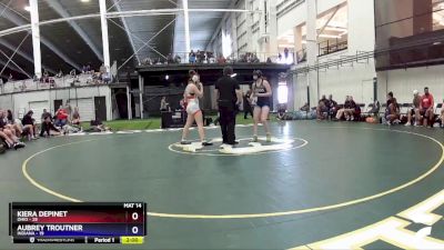 136 lbs Round 1 (8 Team) - Kiera Depinet, Ohio vs Aubrey Troutner, Indiana