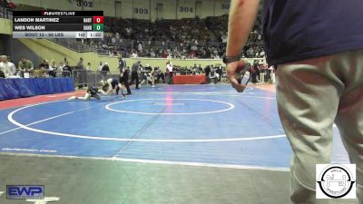 68 lbs Round Of 32 - Landon Martinez, Bartlesville JH vs Wes Wilson, Sand Springs Jr High