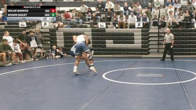 157 lbs Semis & 3rd Wb (16 Team) - Nolan Markos, Lovett School vs Shawn Bailey, Coahulla Creek