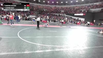 100 lbs Cons. Round 3 - Easton Jacobs, Demons WC (Burlington) vs Carter Solt, Askren Wrestling Academy