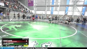 92 lbs Cons. Round 2 - Caleb Osborn, All-Phase WC vs Wyatt Hume, Whatcom Wrestling Academy