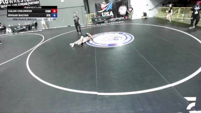 120 lbs 3rd Place Match - Calan Childress, Central Coast Most Wanted Wrestling Club vs Rivaan Balyan, Beat The Streets - Los Angeles