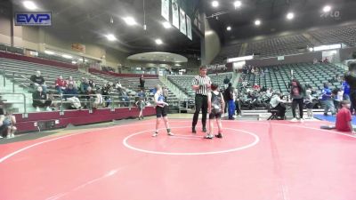 70 lbs Rr Rnd 2 - Cullen Phillips, Mighty Bluebirds Wrestling vs Landon Moore, Mighty Bluebirds Wrestling