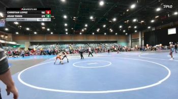 76-82 lbs Round 1 - Christian Lopez, Vacaville Wrestling Club vs Adam Tinnin, Grizzly Youth Wrestling