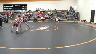 100 lbs 1st Place Match - Kai McDonald, Sebolt Wrestling Academy vs Brody Ryan, Mount Vernon Wrestling Club