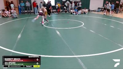 80 lbs Quarterfinal - Barrett Bruch, Torrington Wrestling Club vs Kai Spears, Team Braves Wrestling Club