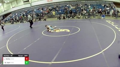 14U Boys - 80 lbs Champ. Round 1 - Brennan Hart, Team Donahoe Wrestling Club vs Logan Bailey, South Side Wrestling Club