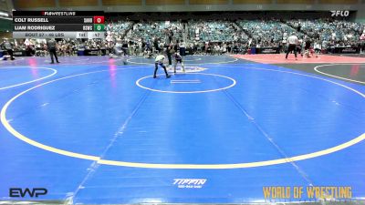 46 lbs Consi Of 8 #2 - Colt Russell, Sandpoint Legacy Wrestling Club vs Liam Rodriguez, Rising Sun Wrestling Club