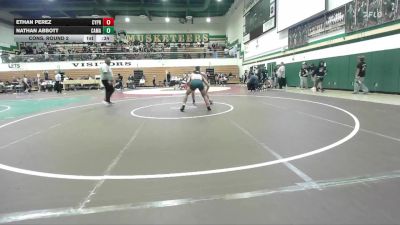 138 lbs Cons. Round 2 - Ethan Perez, Cypress vs Nathan Abbott, Camarillo