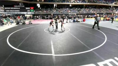 5A 107 lbs Champ. Round 1 - Aro Ogle-Garza, Lucas Lovejoy vs Nicole Soldevilla, Borger