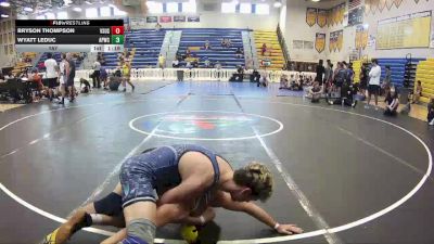 157 lbs Round 1 (8 Team) - Bryson Thompson, VSUS Athletics RTC vs Wyatt Leduc, Applied Pressure WC