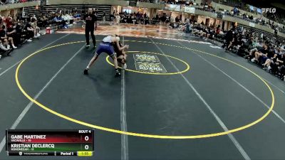 107 lbs Round 2 (4 Team) - Kristian DeClercq, Hononegah vs Gabe Martinez, Vacaville