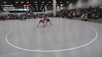 113 lbs Cons. Sub-rd Of 64 - Mason Aikin, Glory Wrestling Academy vs Jaxon Lambert, Alabama Takedown Academy
