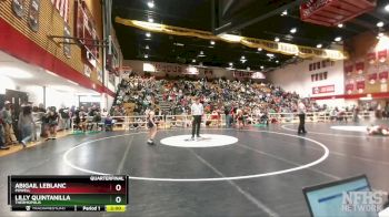 115 lbs Quarterfinal - Lilly Quintanilla, Thermopolis vs Abigail LeBlanc, Powell