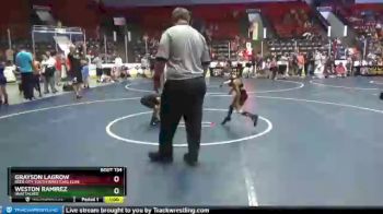 50 lbs Round 2 - Grayson Lagrow, Reed City Youth Wrestling Club vs Weston Ramirez, Unattached