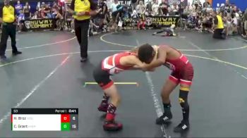 53 lbs Round 1 (8 Team) - Cedric Grant, American Gladiators vs Hudson Broz, Nebraska Elite