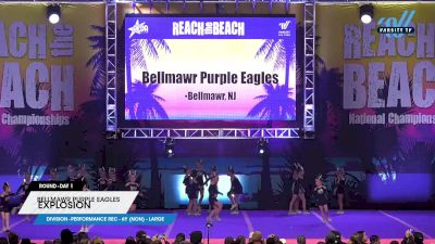 Bellmawr Purple Eagles - Explosion [2023 L1 Performance Rec - 6Y (NON) - Large Day 1] 2023 ACDA Reach the Beach Showdown