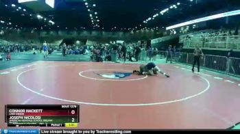 182 lbs Champ. Round 2 - Connor Hackett, Lake Gibson vs Joseph Nicolosi, American Heritage School (Delray Beach)