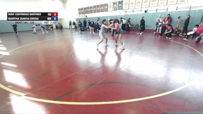 138 lbs Cons. Round 3 - Martha Zurita-Ortez, Menlo NCWA vs Ruby Contreras Martinez, Fresno City College