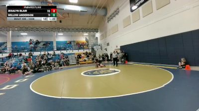 155B 1st Place Match - Jesalyn Blair, Thermopolis vs Willow Anderson, Tongue River