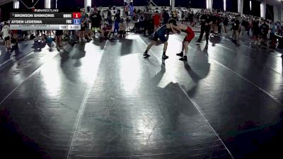 126 lbs Champ. Round 1 - Bronson Shinkonis, Michigan Matcat Wrestling Club vs Ayden Ledesma, Foxfire Wrestling Club
