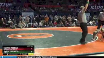 1A 106 lbs 1st Place Match - Hunter Robbins, Glasford (Illini Bluffs) vs Tyson Waughtel, Carlyle