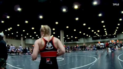 110 lbs Round 3 (4 Team) - Gabriela Kerber, Intergalactic Angels vs Zaylie Fuqua, Alabama Elite Red