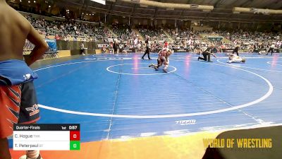 75 lbs Quarterfinal - Colton Hogue, Terminator Wrestling Academy vs Talon Peterpaul, BullTrained