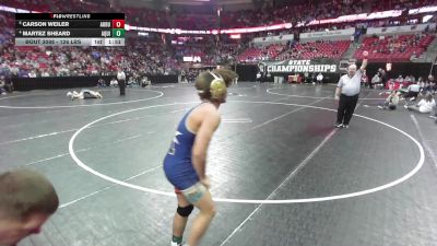 126 lbs Quarters - Carson Weiler, Auburndale vs Martez Sheard, Aquinas