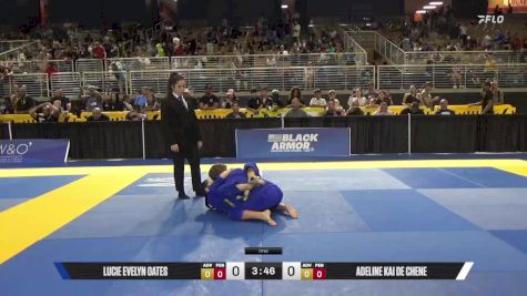 Adeline Kai De Chene vs Lucie Evelyn Oates 2025 Pan Kids Jiu-Jitsu IBJJF Championship